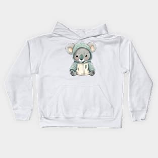 Cartoon Koala Wearing Hoodie Kids Hoodie